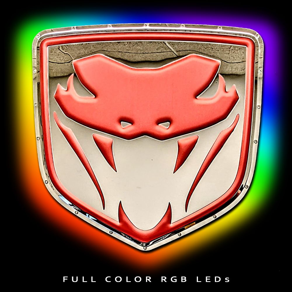 Dodge Viper Fangs Metal Sign