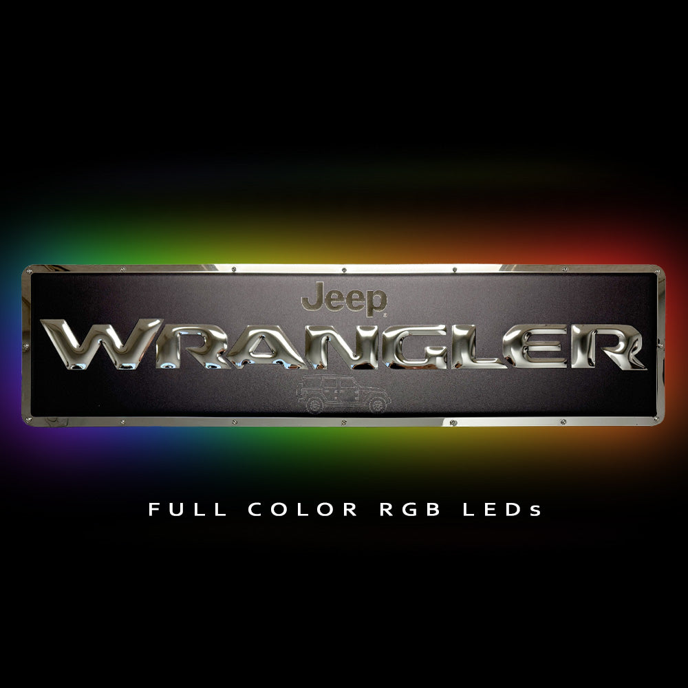 Jeep Wrangler Metal Sign