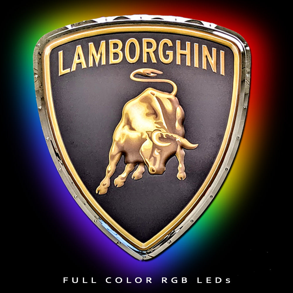 Lamborghini Shield Metal Sign