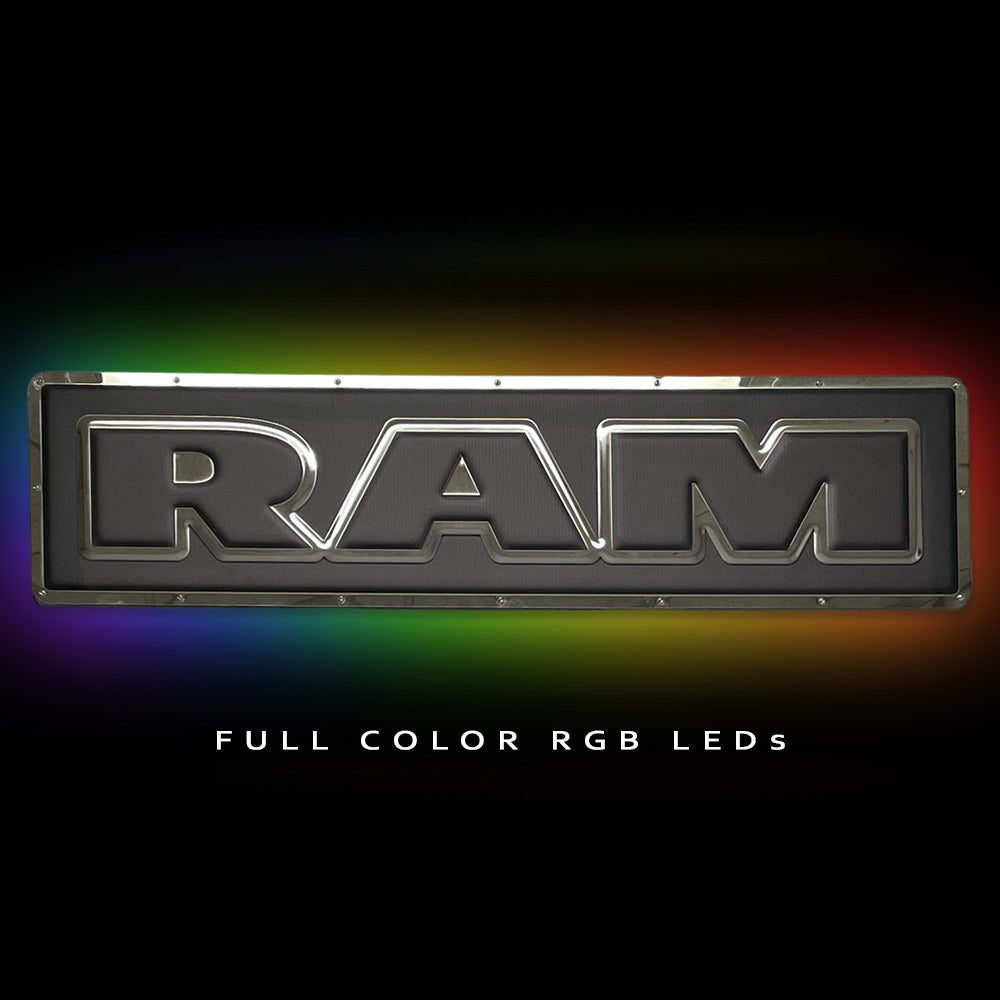 RAM Script Metal Sign