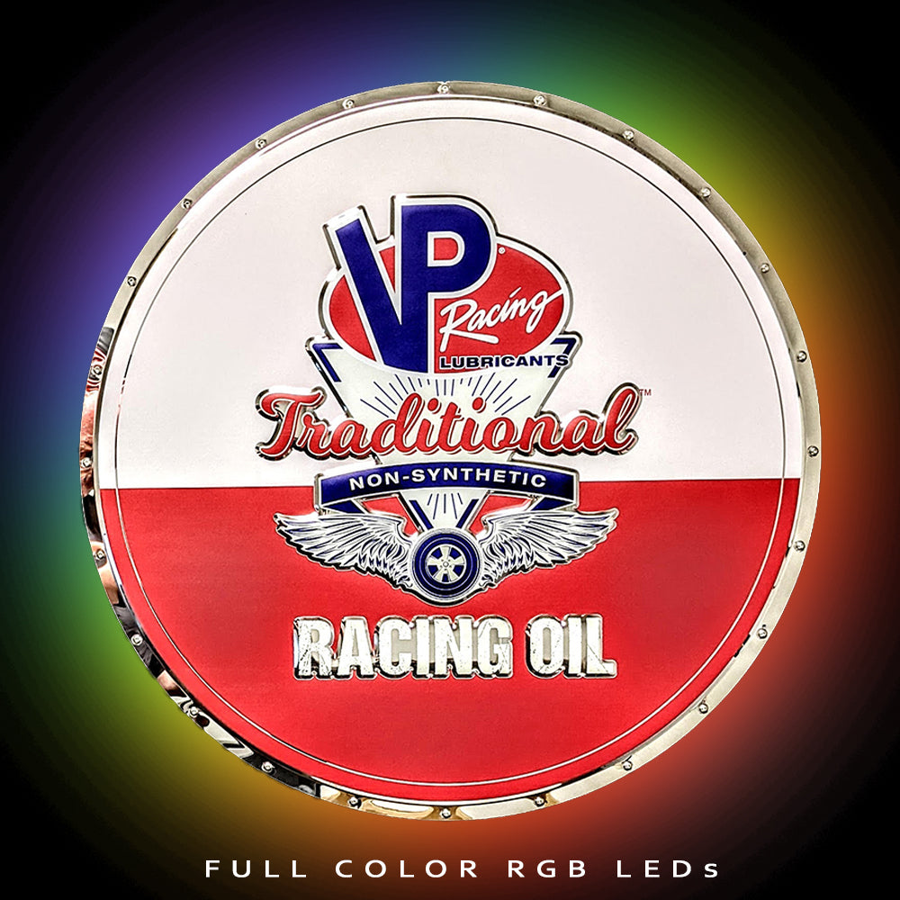 VP Racing Oil Circle Metal Sign