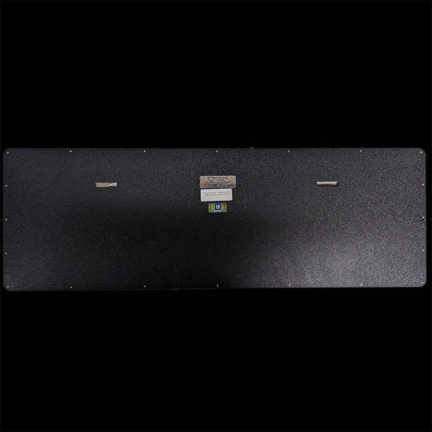 embossed mirror polished stainless steel sign Cadillac script back décor