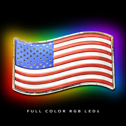 American Flag Metal Sign