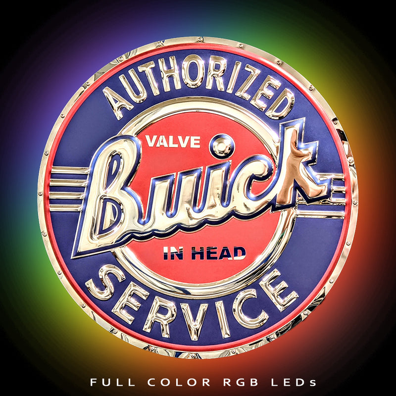 Buick Authorized Service Metal Sign