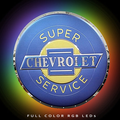 Chevrolet Super Service Metal Sign