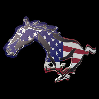 Ford Mustang Horse Emblem Metal Sign XL