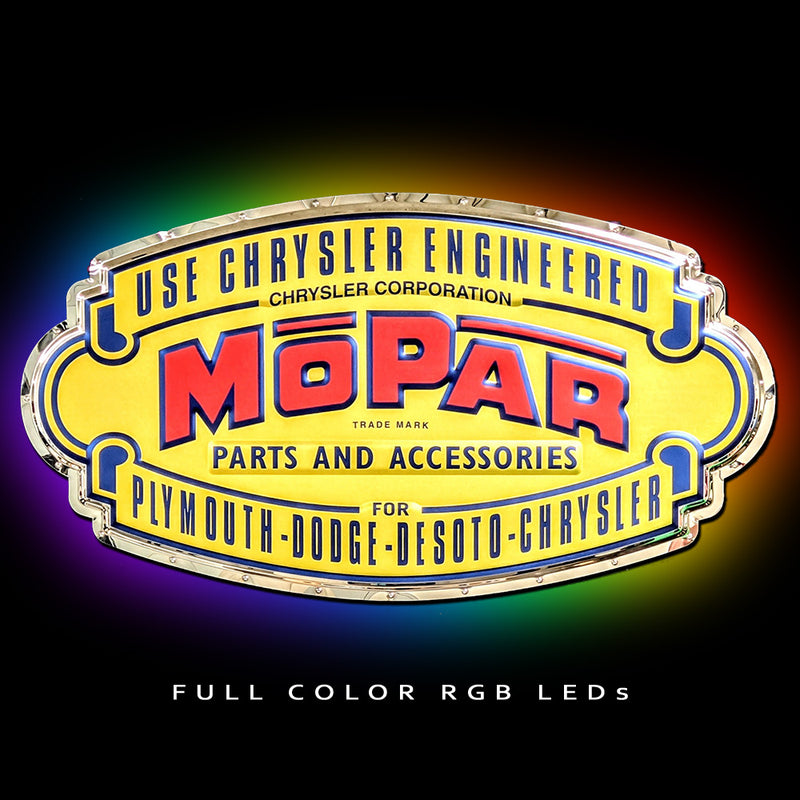 Mopar Sign Classic 1937-1947 Metal Sign