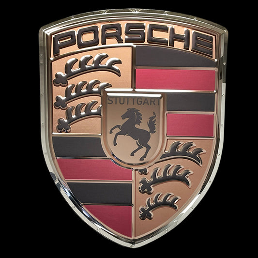 Porsche Crest 2023 Metal Sign