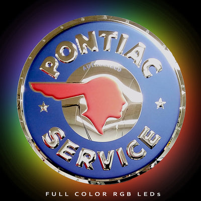 Pontiac Service Metal Sign