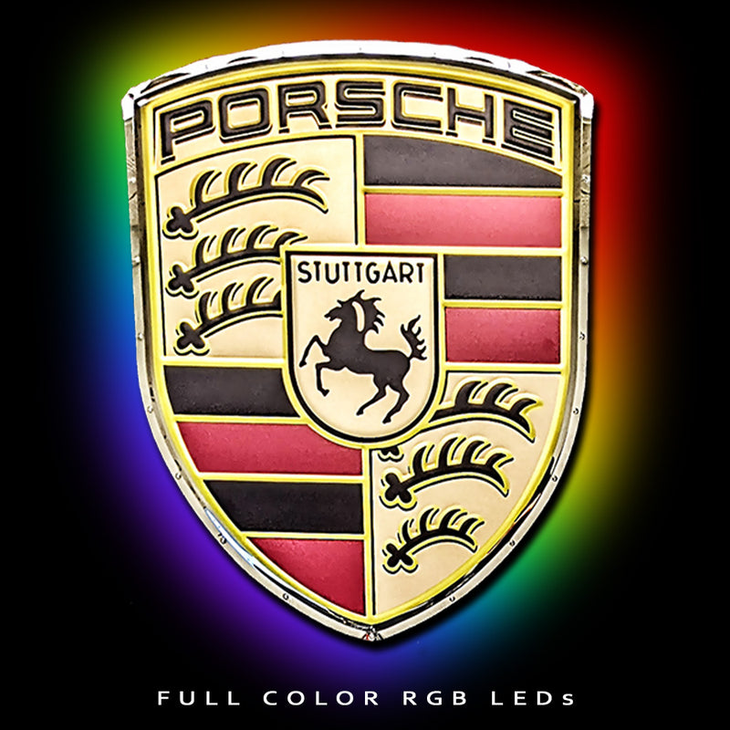 Porsche Crest Metal Sign