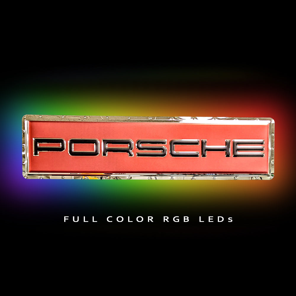 クリスタルS、ボルケーノ、ボッシュ、22個＋替えブレード Porsche Script Metal Sign – Chrome Domz