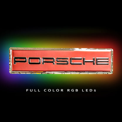 Porsche Script Metal Sign