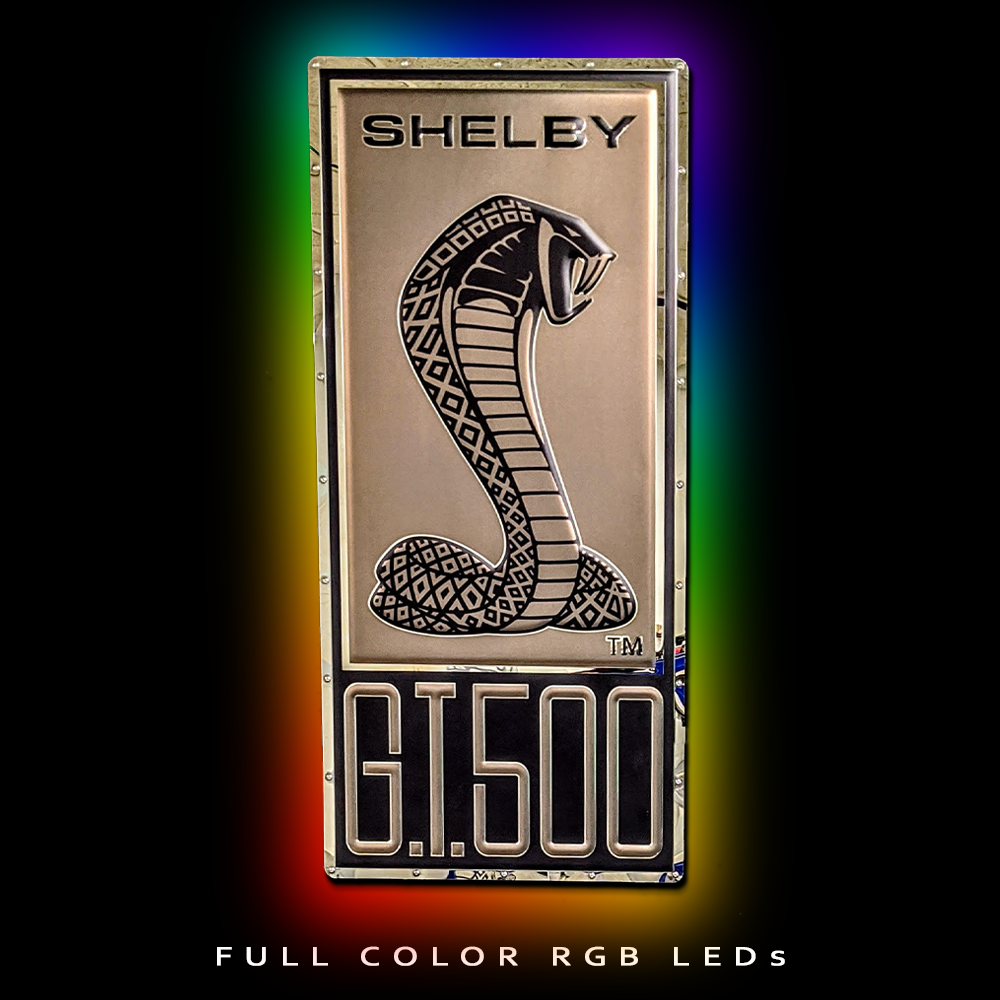 2020 Mustang GT500 Cobra Snake Large Metal Sign - Ford Licensed - ZIC Motorsports