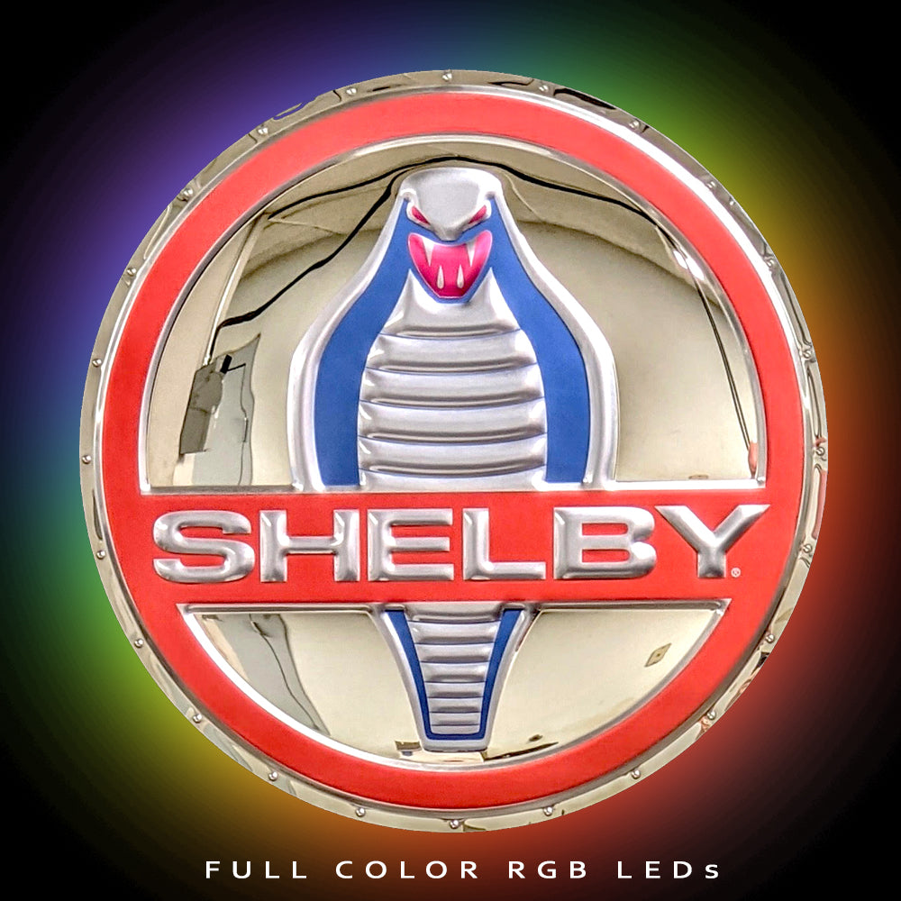 Classic Shelby Cobra Badge Metal Sign