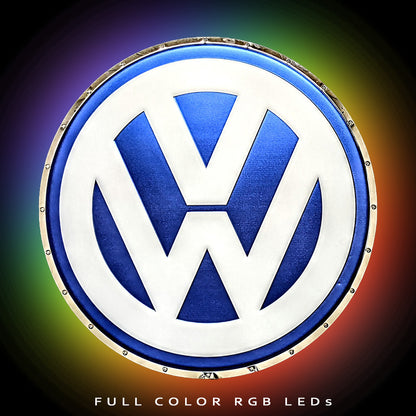 VW Badge Metal Sign