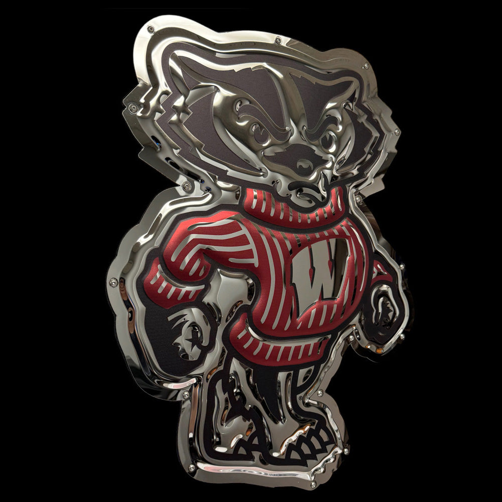 Wisconsin - Bucky Badger Metal Sign