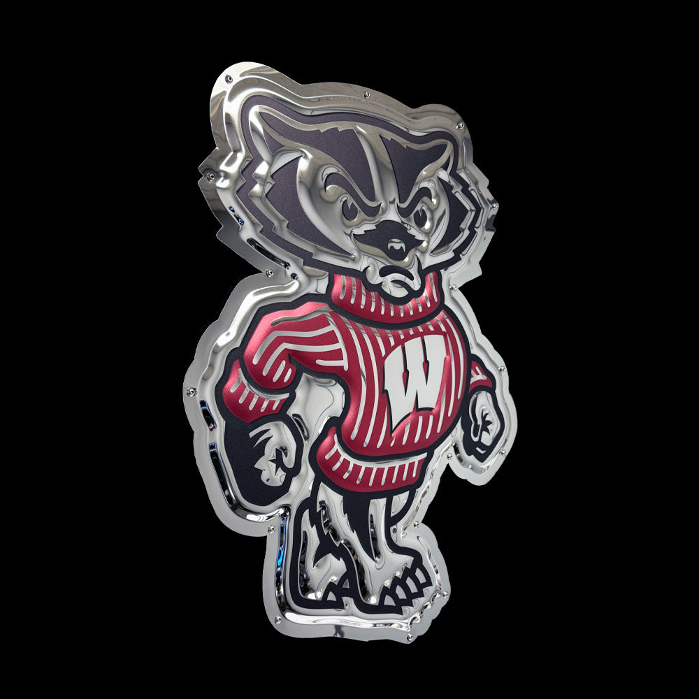 Wisconsin - Bucky Badger Metal Sign