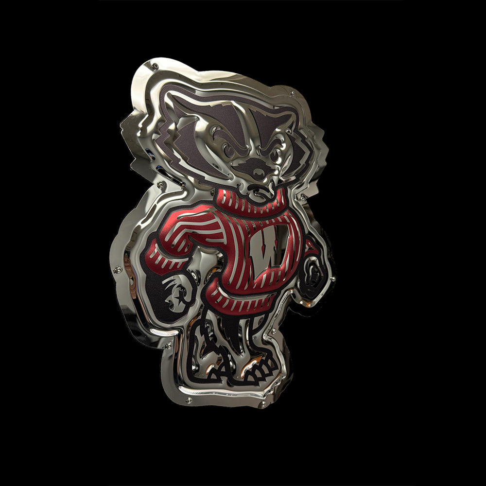 Wisconsin - Bucky Badger Metal Sign