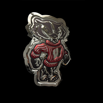 Wisconsin - Bucky Badger Metal Sign
