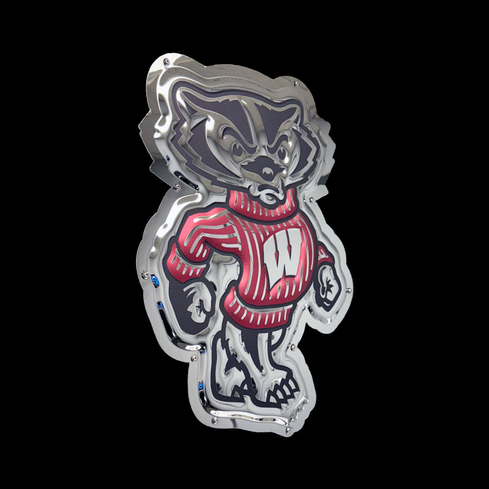 Wisconsin - Bucky Badger Metal Sign