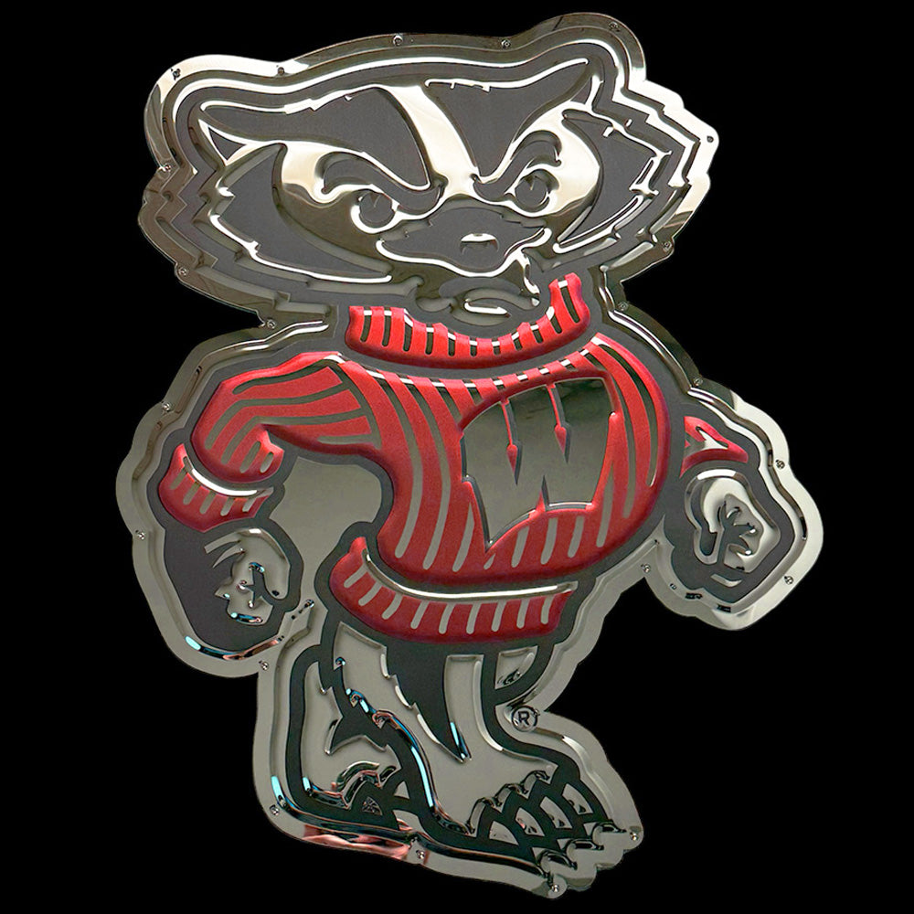 Wisconsin - Bucky Badger Metal Sign