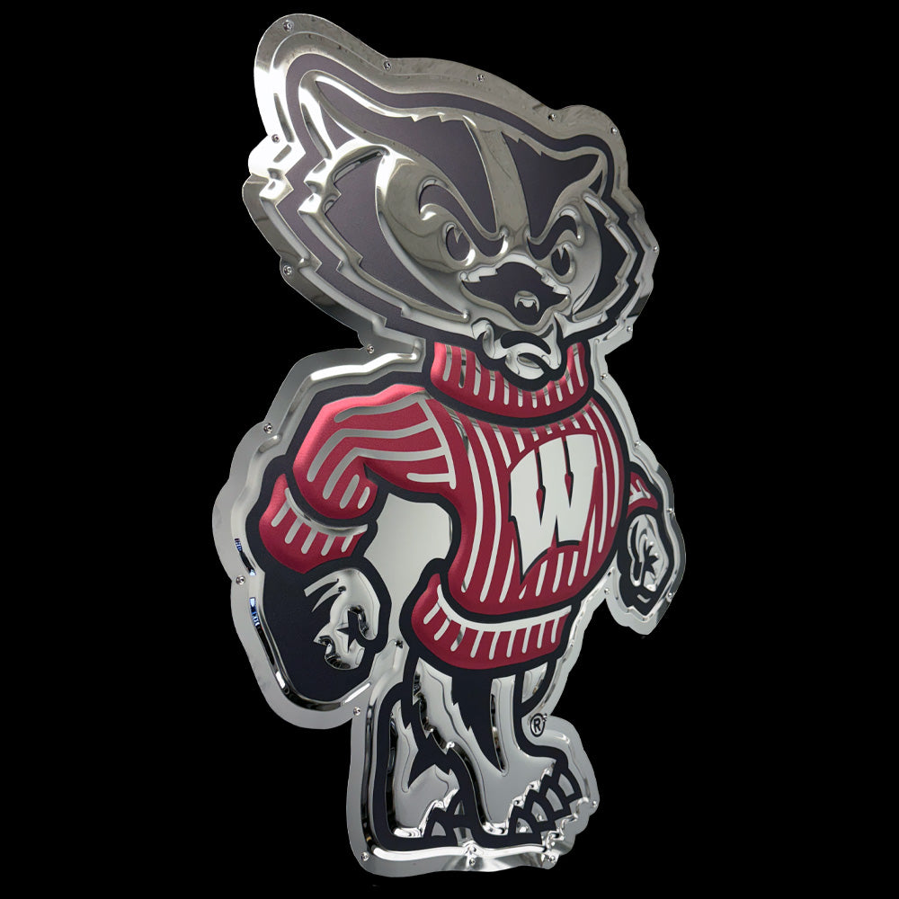 Wisconsin - Bucky Badger Metal Sign