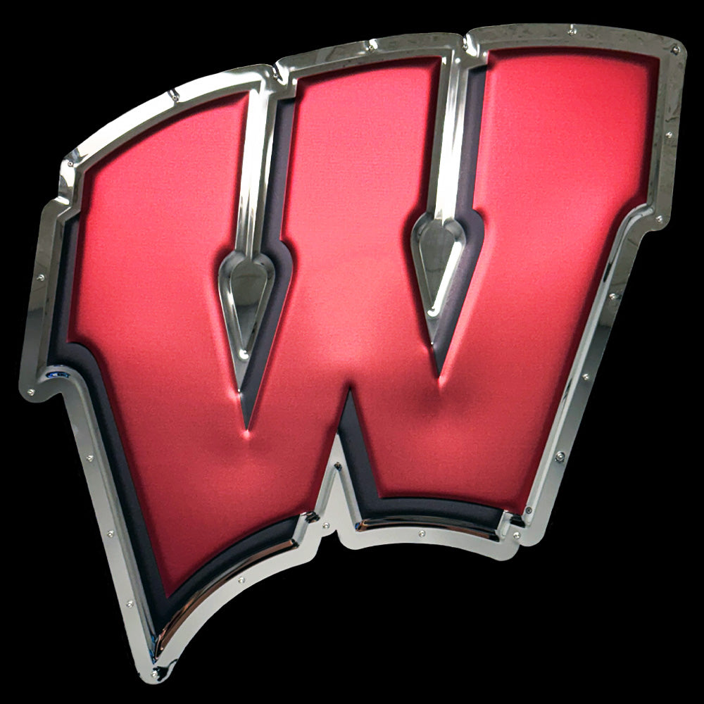 Wisconsin - Motion W Metal Sign