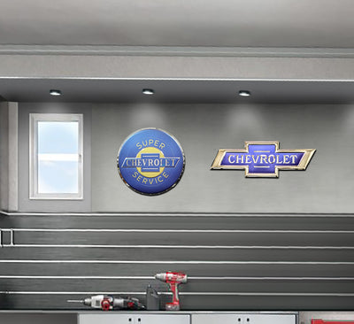 Chevrolet Classic Bow Tie Metal Sign XL