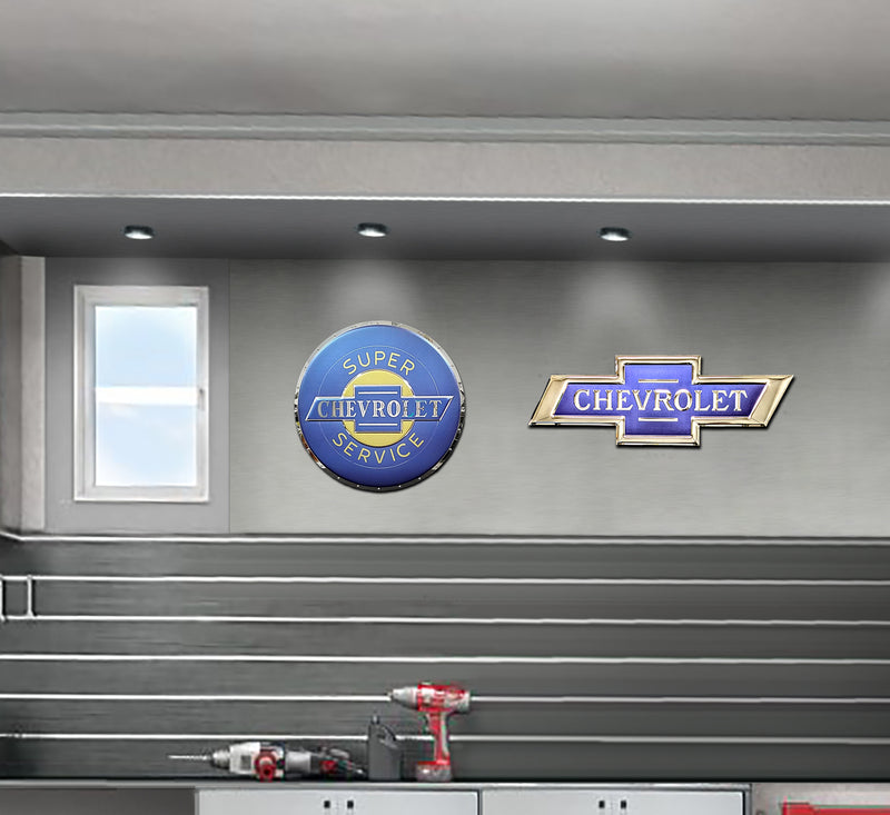 Chevrolet Classic Bow Tie Metal Sign XL