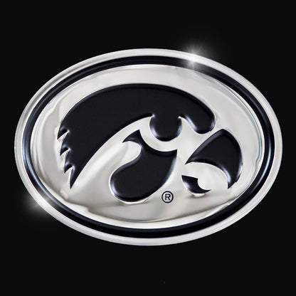 embossed mirror polished stainless steel sign décor iowa hawkeyes
