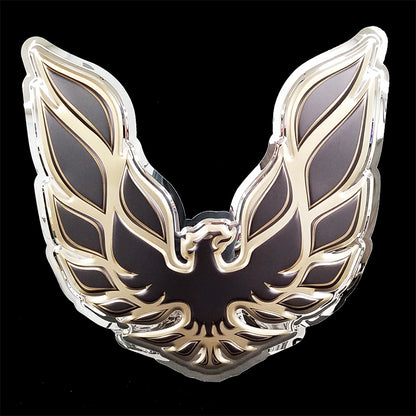 embossed mirror polished stainless steel sign garage décor Pontiac Trans Am Firebird gold