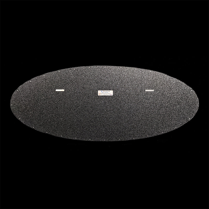 embossed mirror polished stainless steel sign décor ford blue oval back
