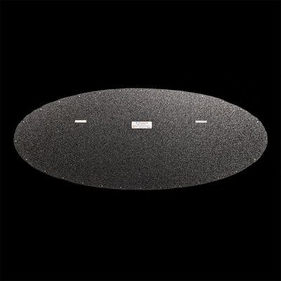 embossed mirror polished stainless steel sign décor ford blue oval back