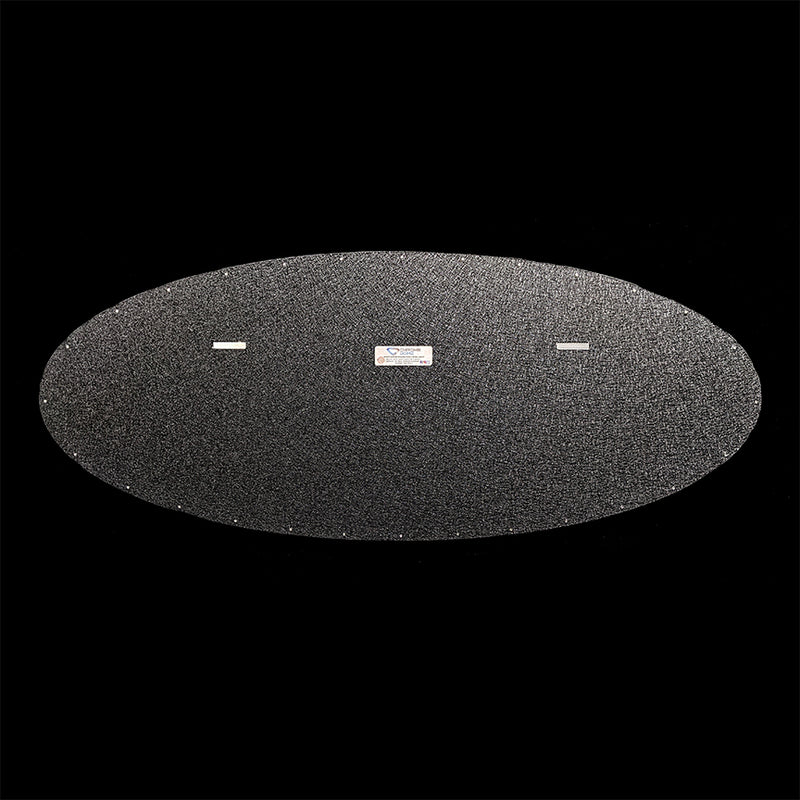 embossed mirror polished stainless steel sign décor ford blue oval back