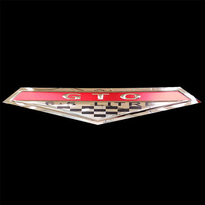 embossed mirror polished stainless steel sign garage décor Pontiac GTO Badge