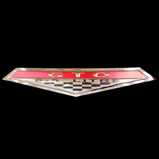 embossed mirror polished stainless steel sign garage décor Pontiac GTO Badge