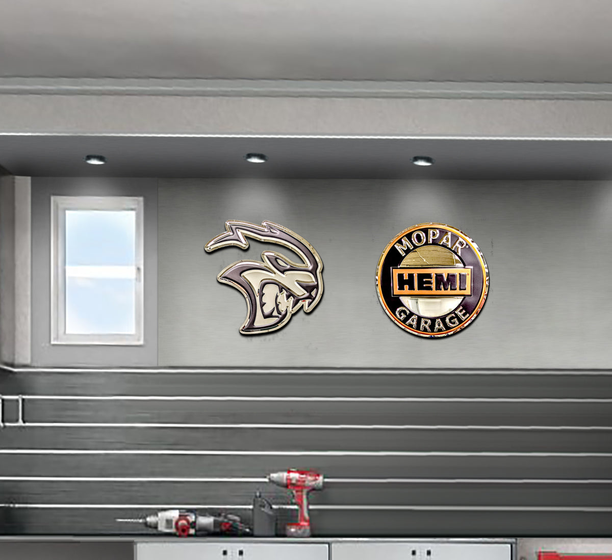 Dodge HEMI Vinyl-Banner – 30,5 X 121,9 Cm – Mit Ösen – Wetterfest – Für Garage, Party & Deko (Detroit) Dodge HEMI Vinyl-Banner – 30,5 X 121,9 Cm – Mit Ösen – Wetterfest – Für Garage, Party & Deko (Detroit)