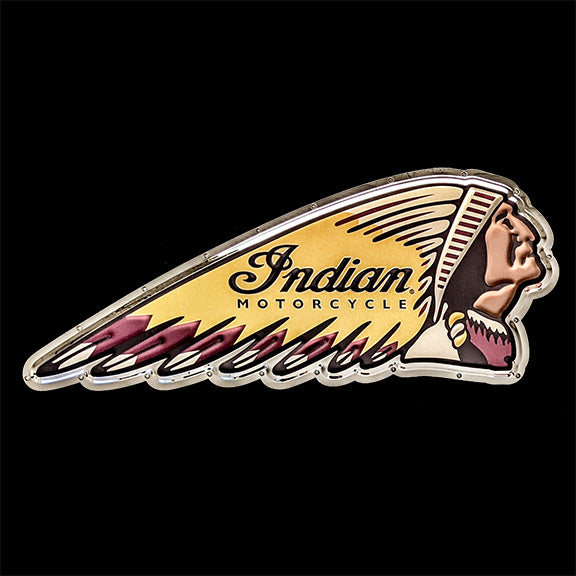 Indian Motorcycles Logo Metal Sign
