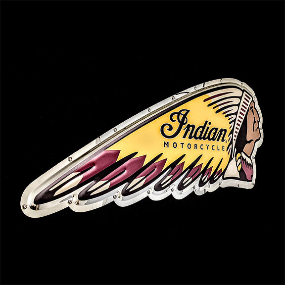Indian Motorcycles Logo Metal Sign