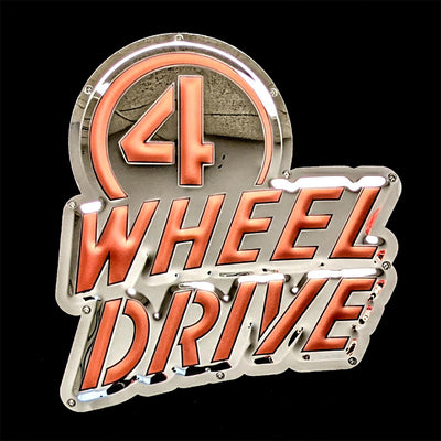 Willy's Wheeler 4 Wheel Drive Logo Metal Sign