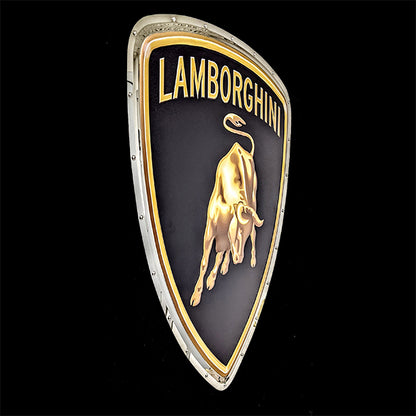 Lamborghini Shield Metal Sign