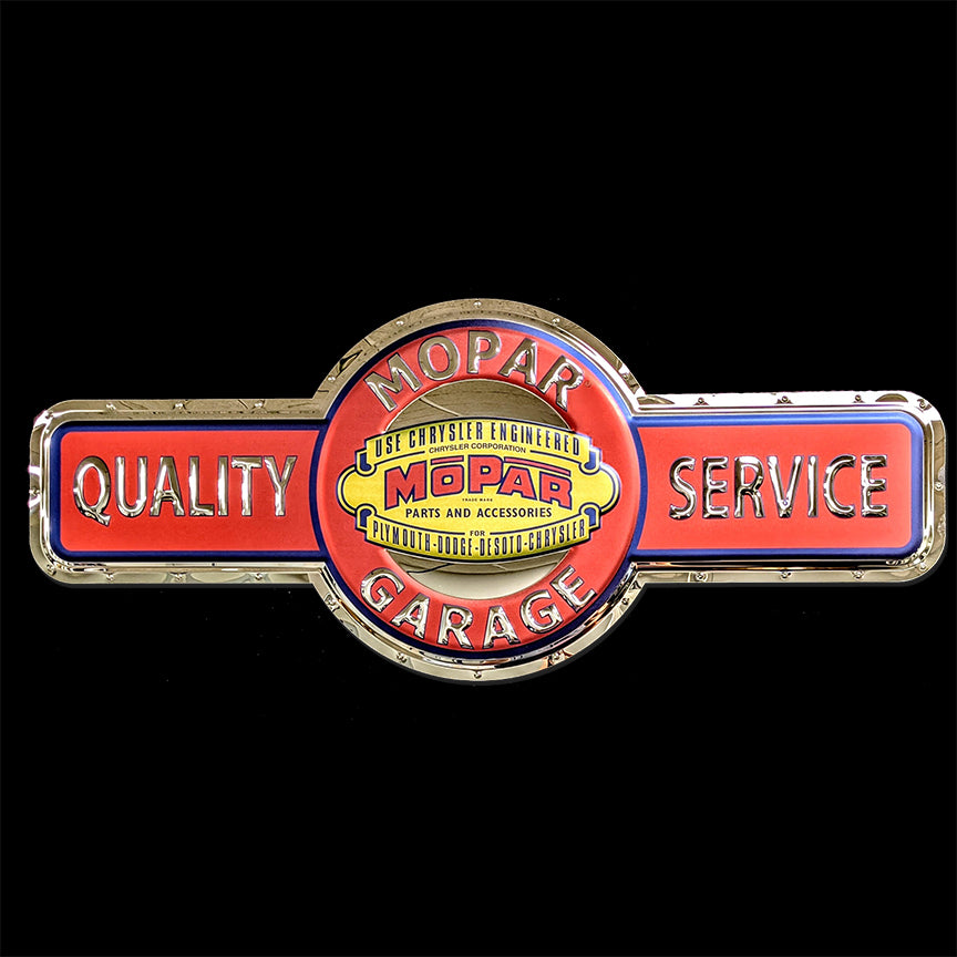 Mopar Retro Quality Service Metal Sign