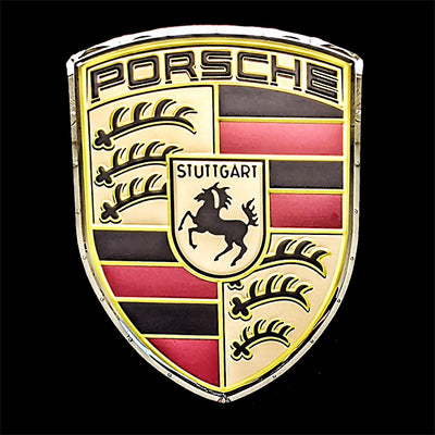 Porsche Crest Metal Sign