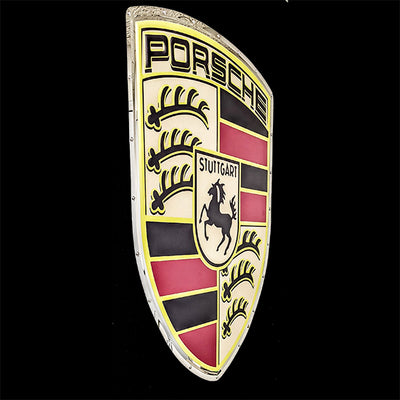 Porsche Crest Metal Sign