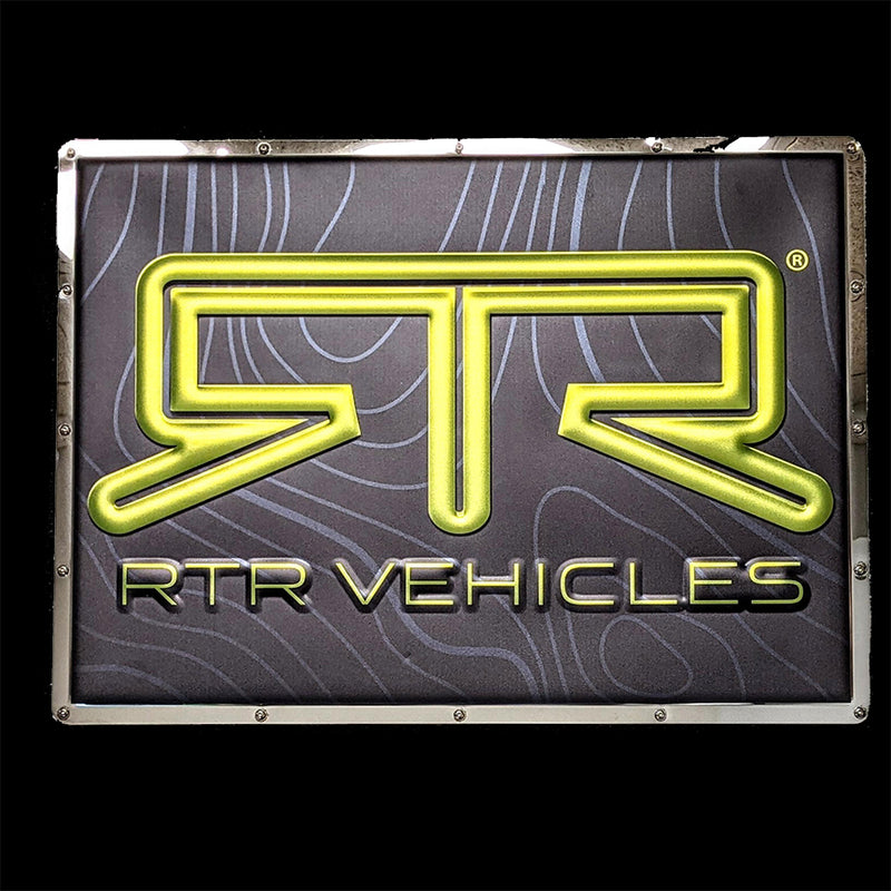 RTR Vehicles Large Metal Sign