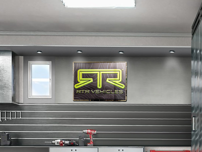RTR Vehicles XL Metal Sign