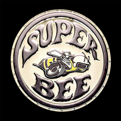 embossed mirror polished stainless steel sign décor dodge super bee