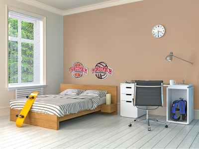 embossed mirror polished stainless steel sign garage décor Wisconsin Badgers Basketball on wall