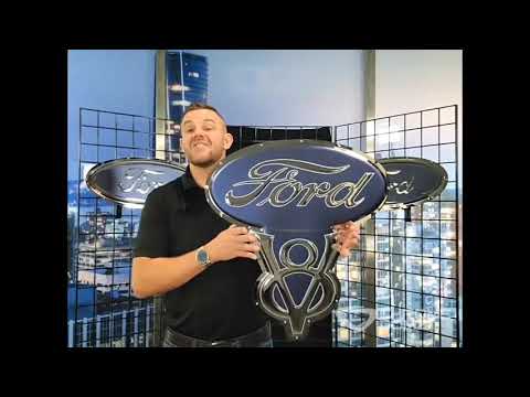 Ford V8 Logo Metal Sign