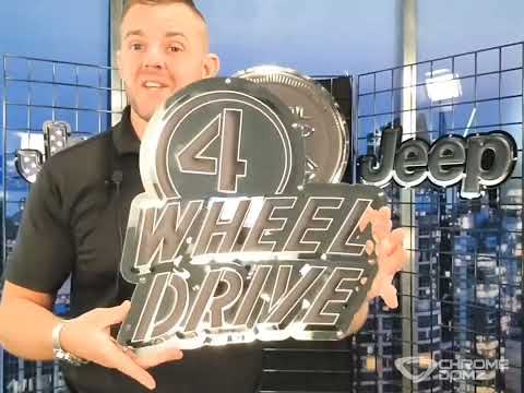 Willy's Wheeler 4 Wheel Drive Logo Metal Sign